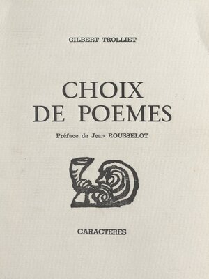 cover image of Choix de poèmes
